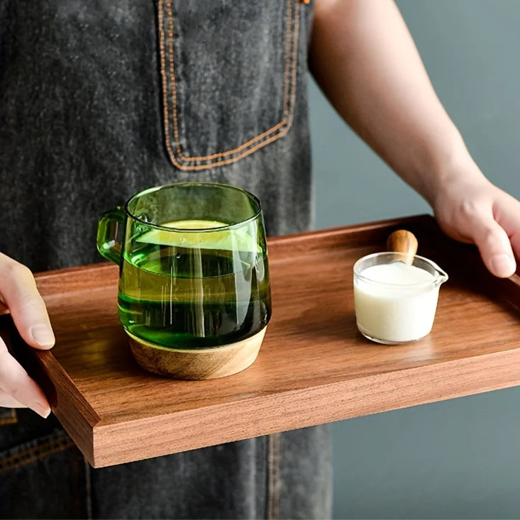 1PCS Retro Wooden Rectangular Storage Tray